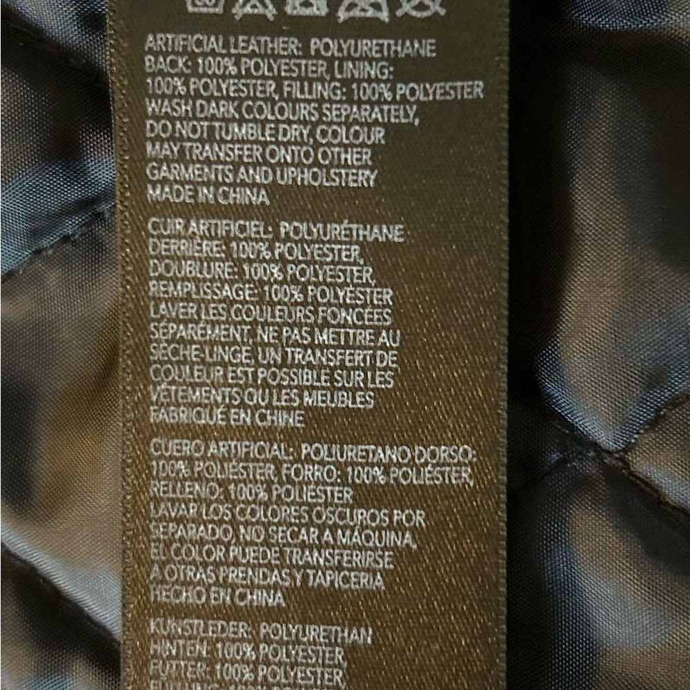 Urban Outfitters vegan leather overcoat w quilted lining. Excellent condition. - Picture 11 of 14